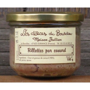 Rillettes pur Canard 180 gr