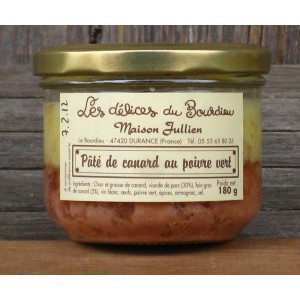 Pâté de canard au poivre vert 180 gr